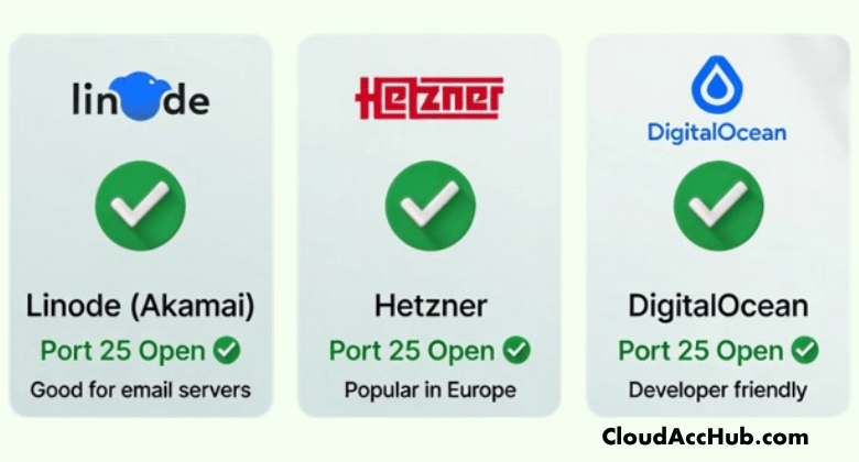Linode, Hetzner, DigitalOcean